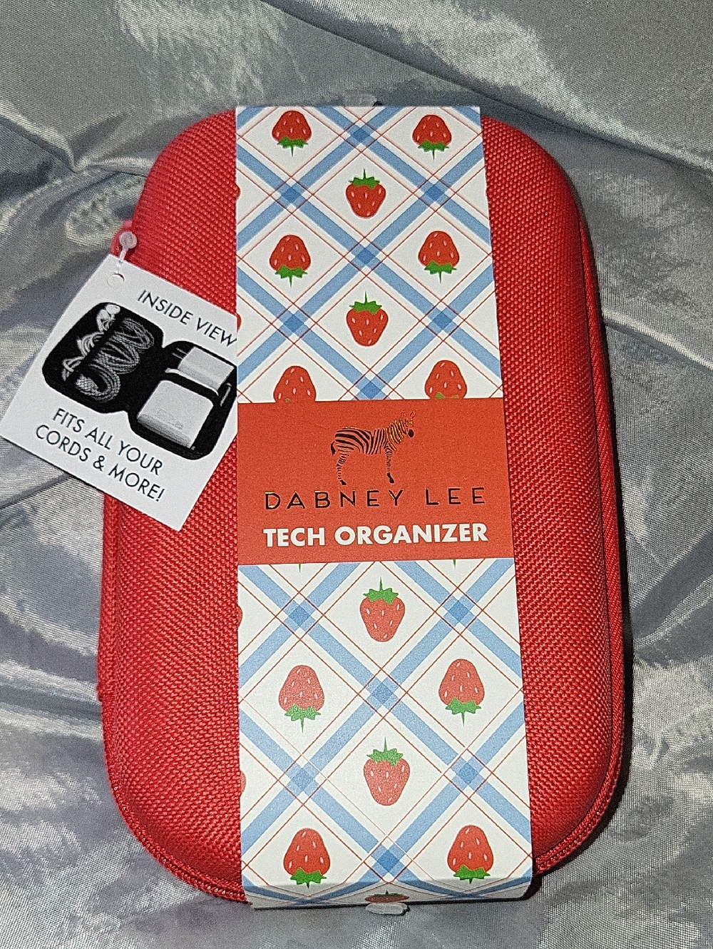 Dabney Lee Red Strawberry Tech Organizer Pouch LB